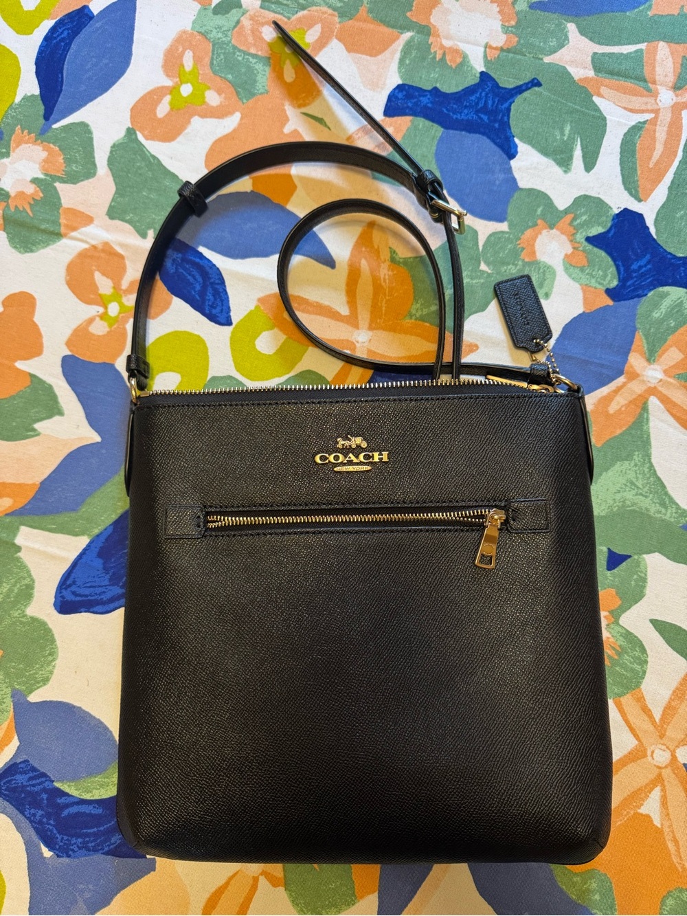 Black Coach Mini Rowan File Bag